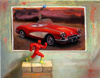 Fast Car Fast Man - A Fine Art Painting by Wilson J. Ong